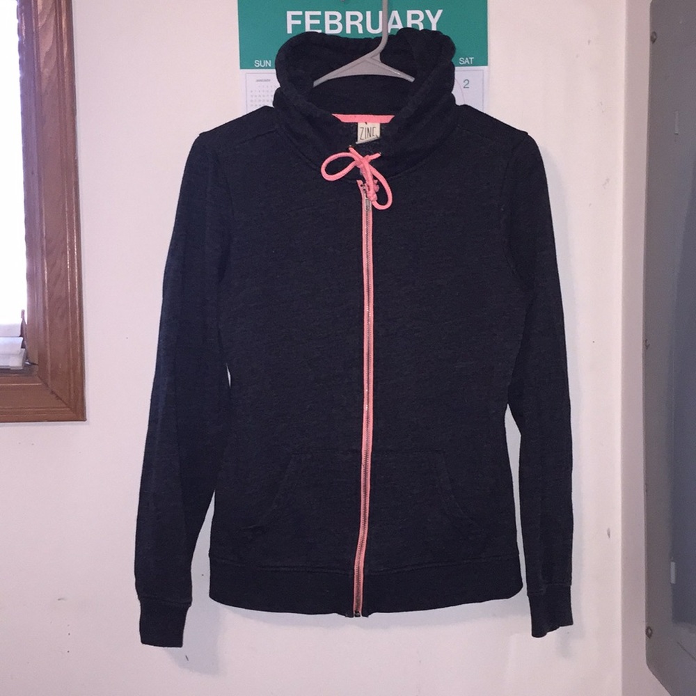 Black/Pink Zip-Up